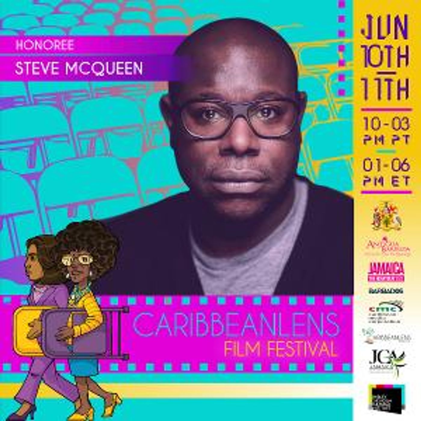 Director Steve McQueen and Actress Golda Rosheuvel Honored as Hollywood Celebrates the Caribbean  Image