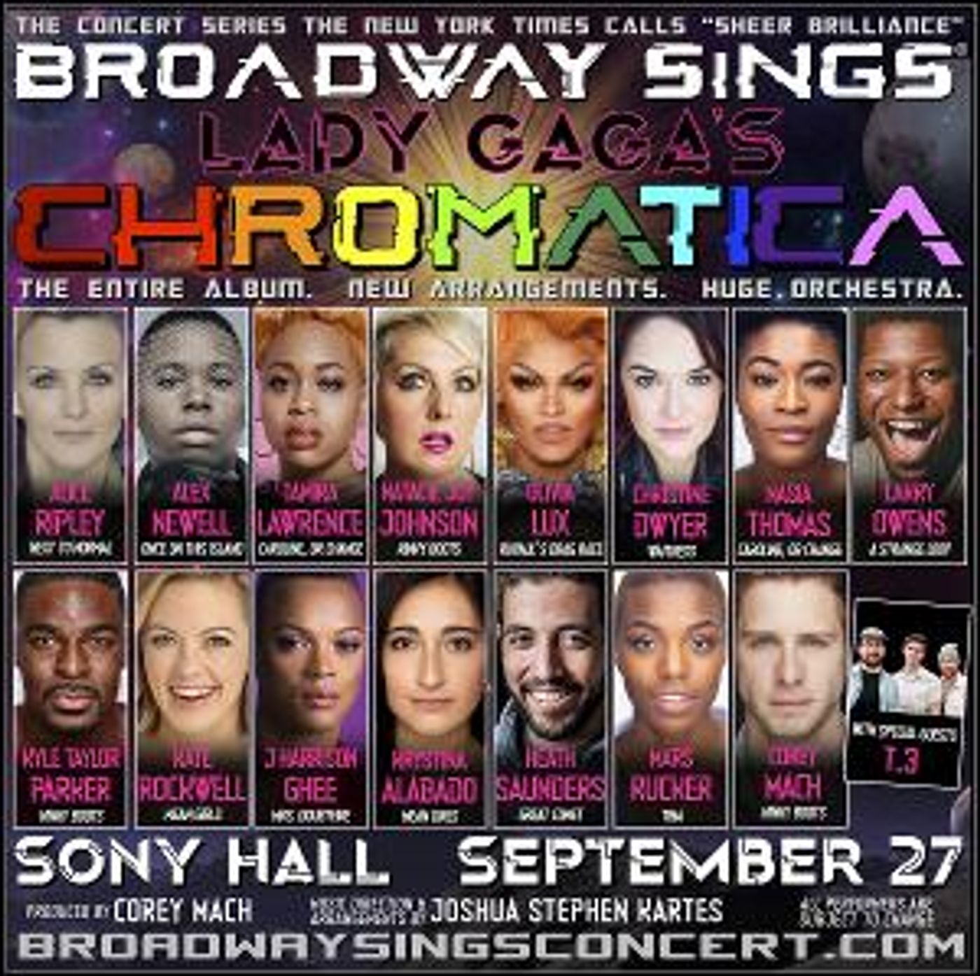 Alice Ripley, Alex Newell, Kate Rockwell and More Set for BROADWAY SINGS LADY GAGA'S CHROMATICA  Image
