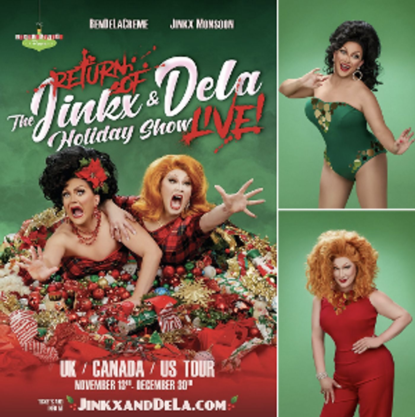 BenDeLaCreme and Jinkx Monsoon Announce UK Dates For Their Holiday Show  Image