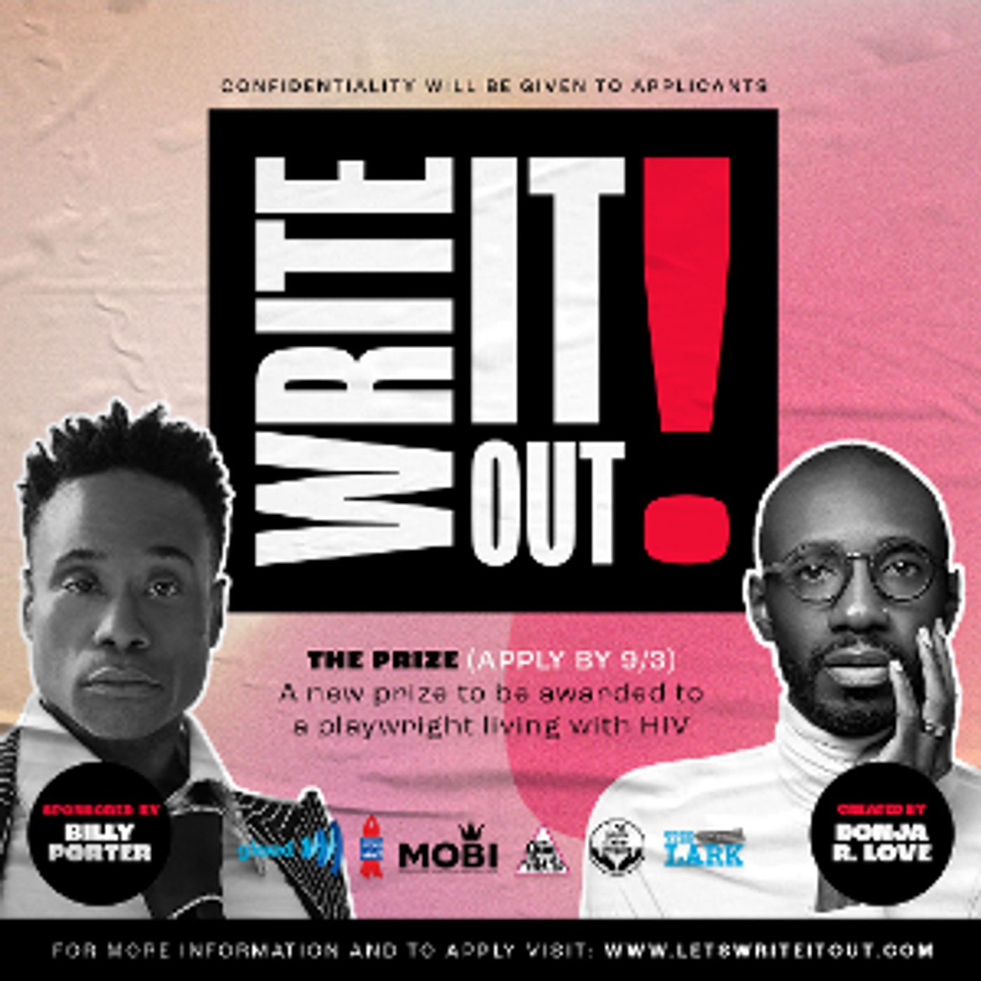 Billy Porter to Fund Inaugural WIO! Playwriting Prize For People Living With HIV, Launched by Playwright Donja R. Love  Image