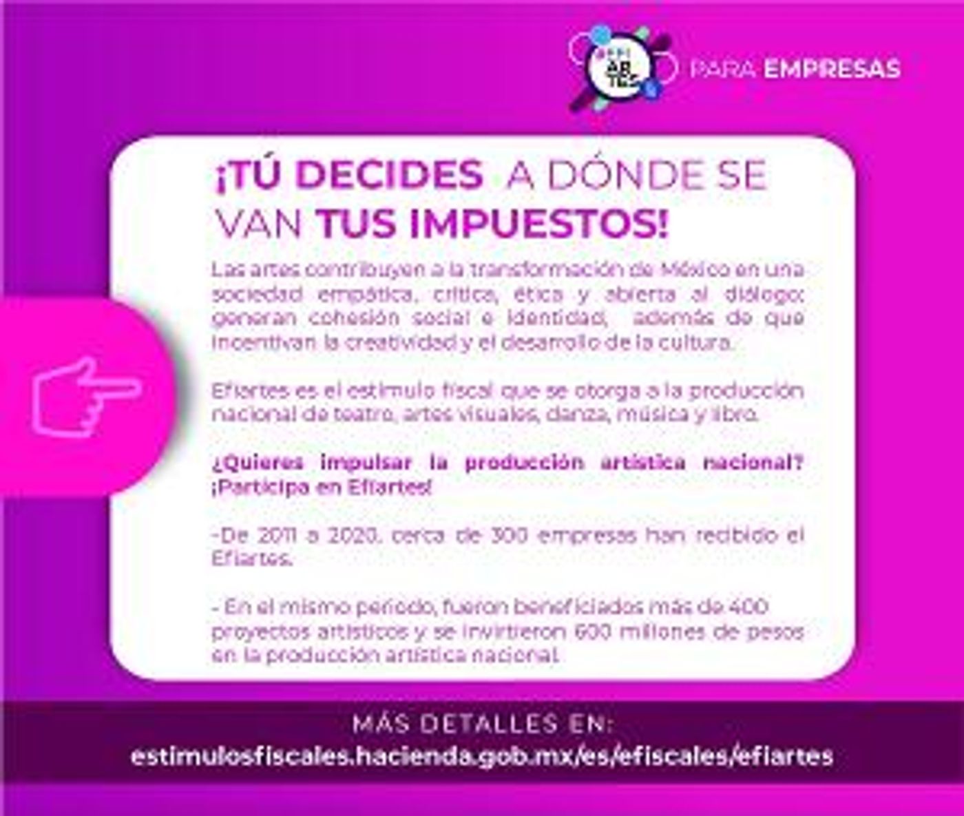 Continúa Proceso De Registro De Contribuyentes Aportantes A Proyectos Susceptibles De Recibir El Estímulo Fiscal Efiartes 2021  Image