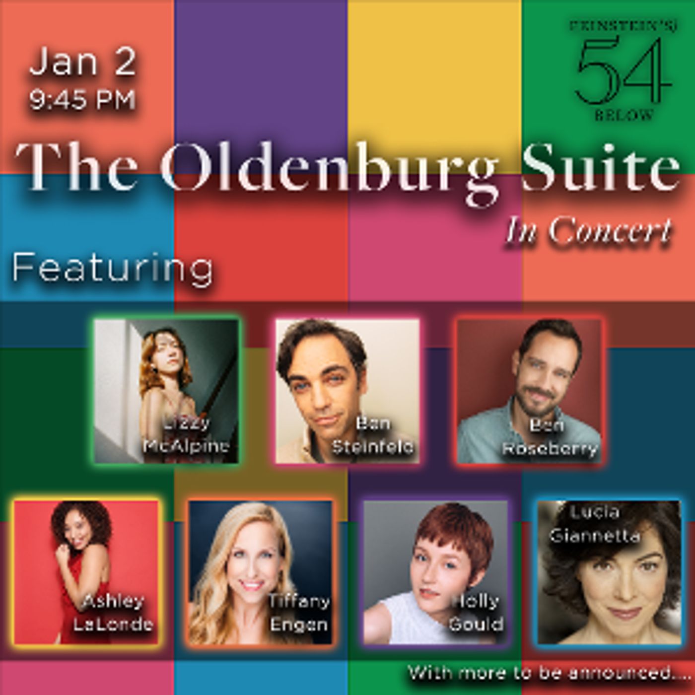 The Oldenburg Suite Concert at Feinstein's/54 Below Announces Performers  Image
