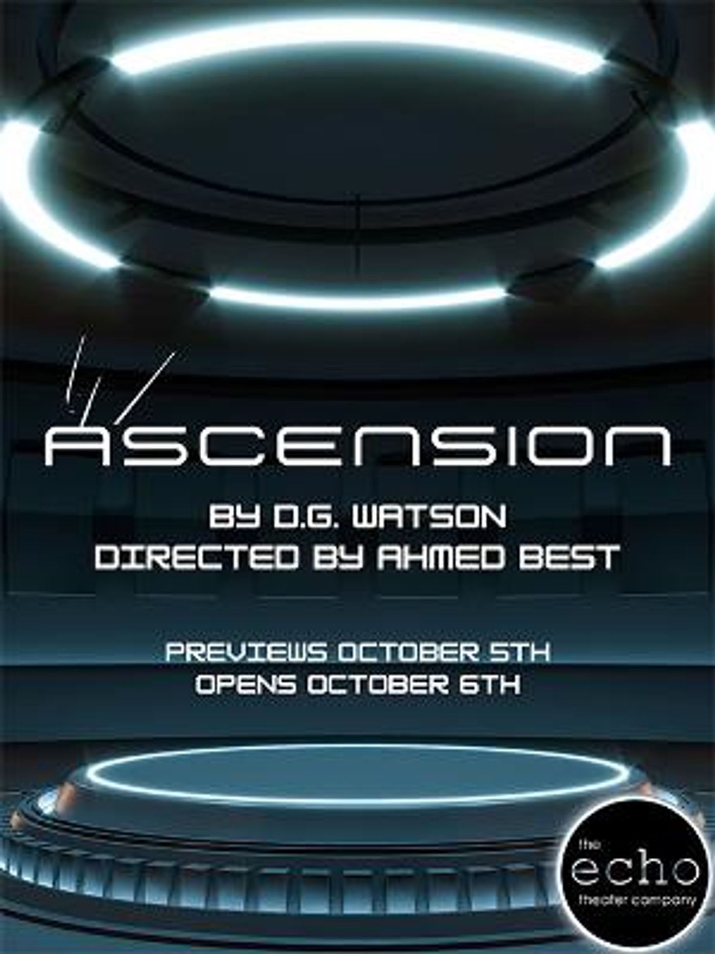 Interactive, Sci-fi, Futuristic Cyber Play ASCENSION Announced At Echo Theater Company  Image