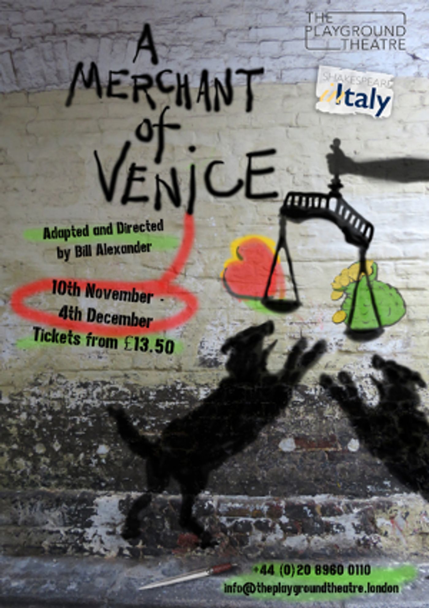 Casting Announced For Shakespeare In Italy's A MERCHANT OF VENICE at The Playground Theatre  Image