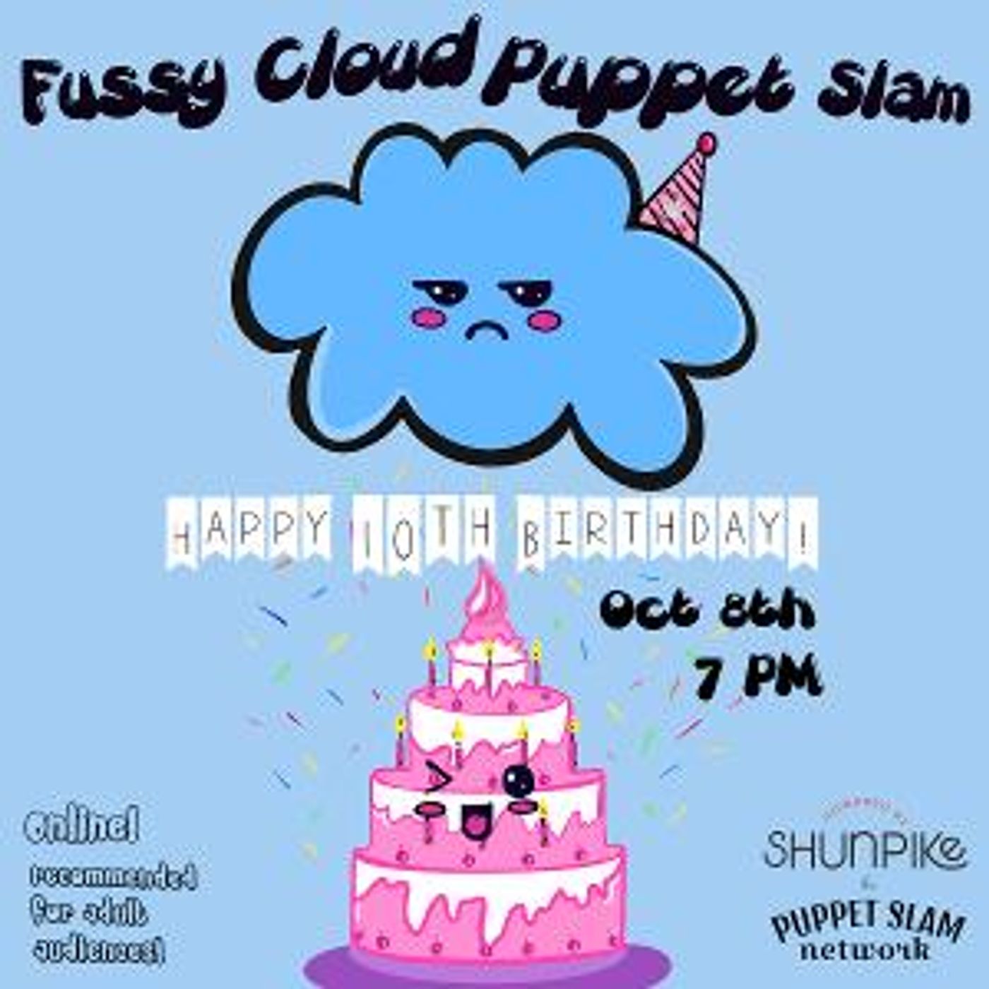 Fussy Cloud Puppet Slam Celebrates 10th Birthday  Image