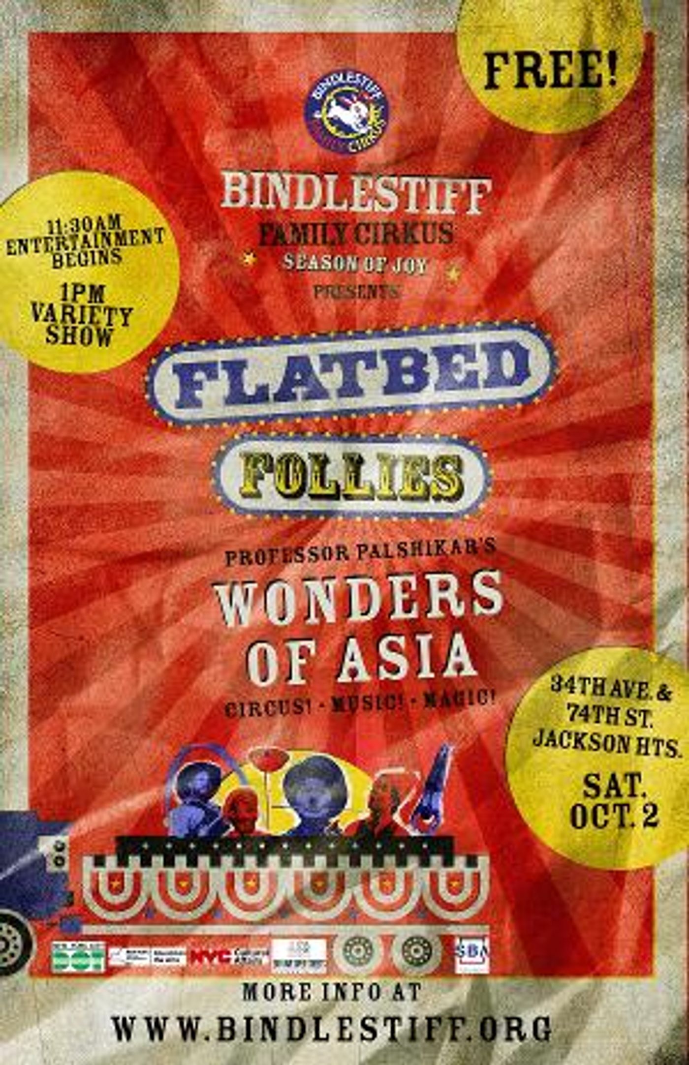 Bindlestiff Family Cirkus Continues Free Shows in Queens and Brooklyn  Image