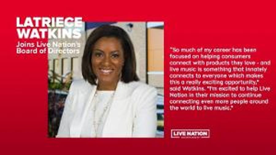 Live Nation Entertainment Elects Latriece Watkins To Board Of Directors Image