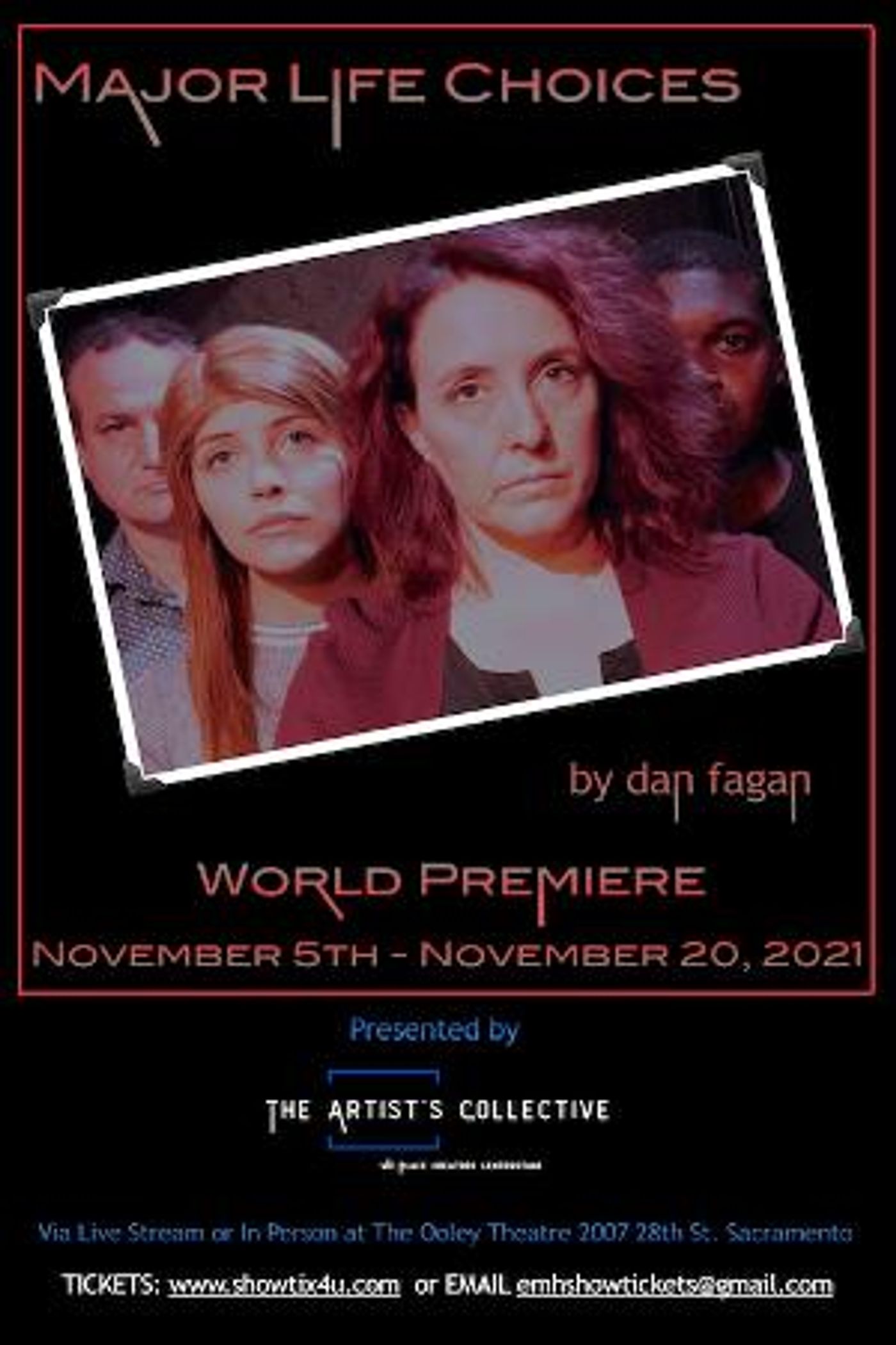 EMH Productions & The Artist's Collective Present MAJOR LIFE CHOICES  Image