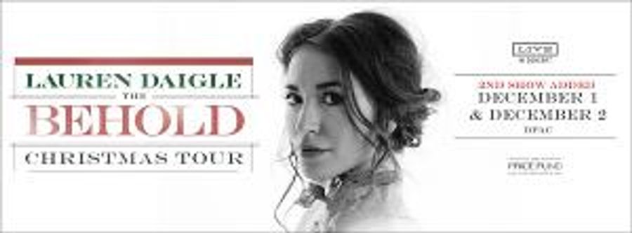 Second Show Added For Lauren Daigle At DPAC December 1-2, 2021 Image
