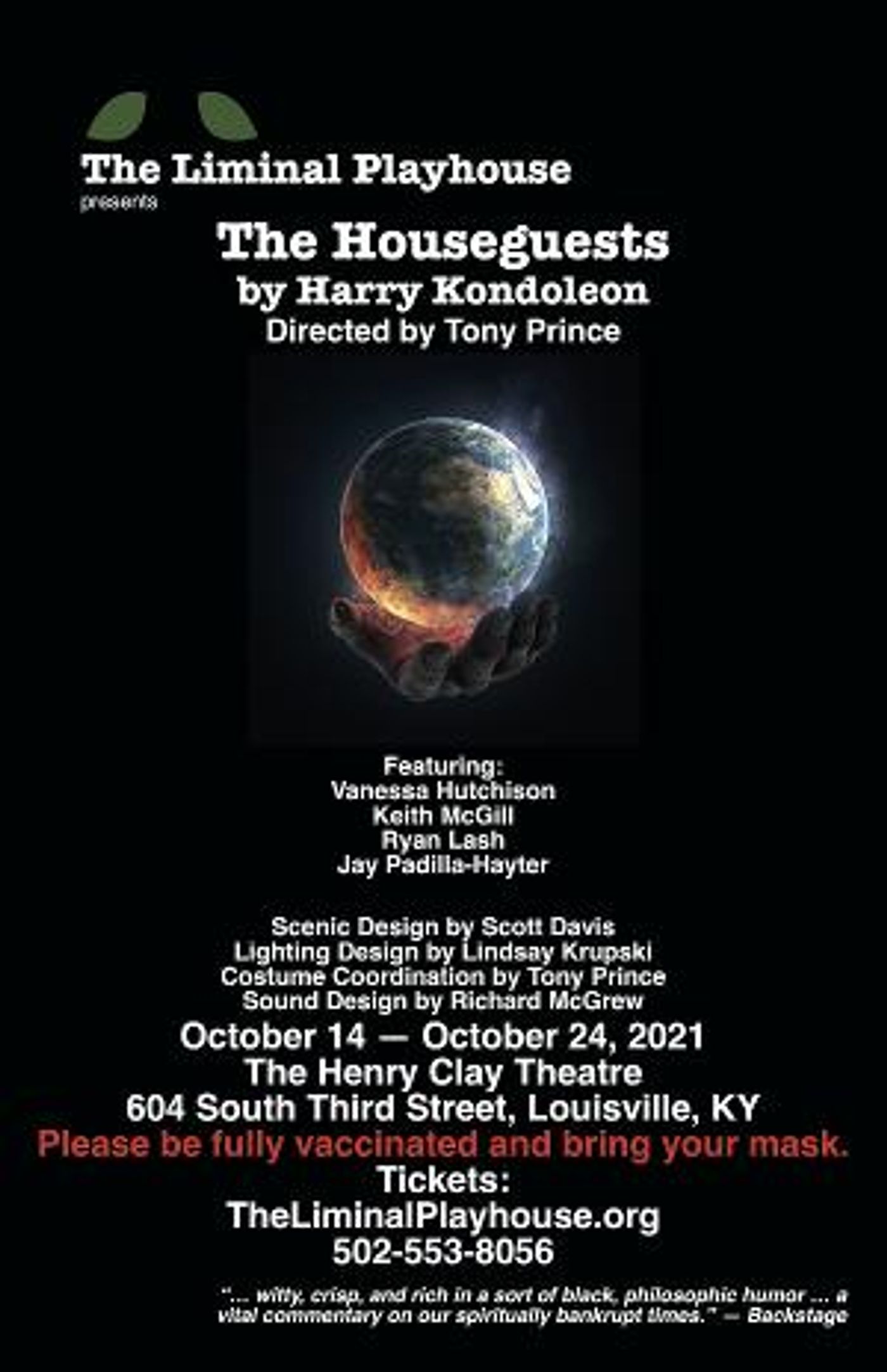 The Liminal Playhouse Announces The Opening Of THE HOUSEGUESTS  Image