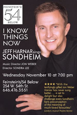 Jeff Harnar Sings Sondheim At Feinstein's/54 Below Next Month  Image