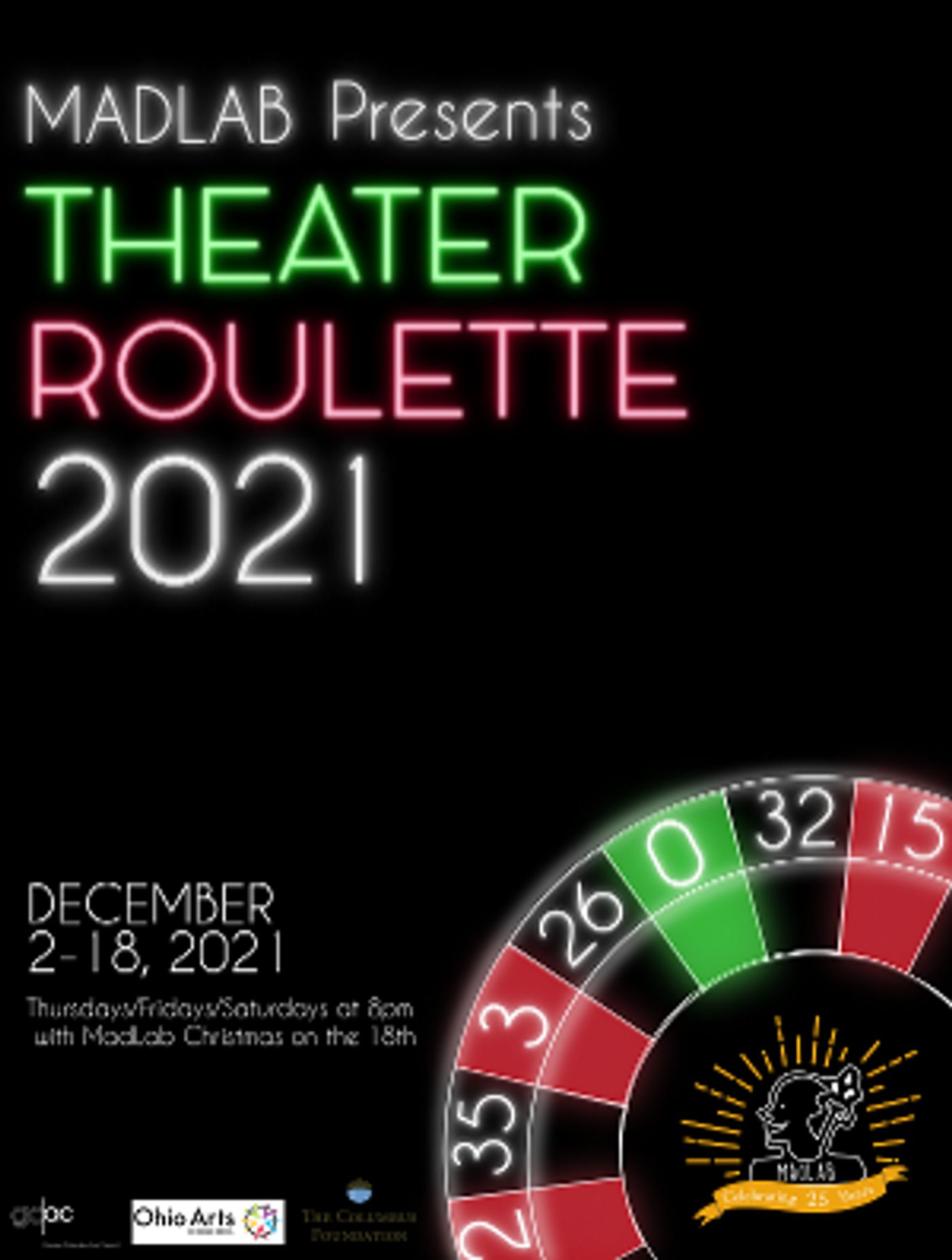 MadLab Announces 21st Theatre Roulette  Image