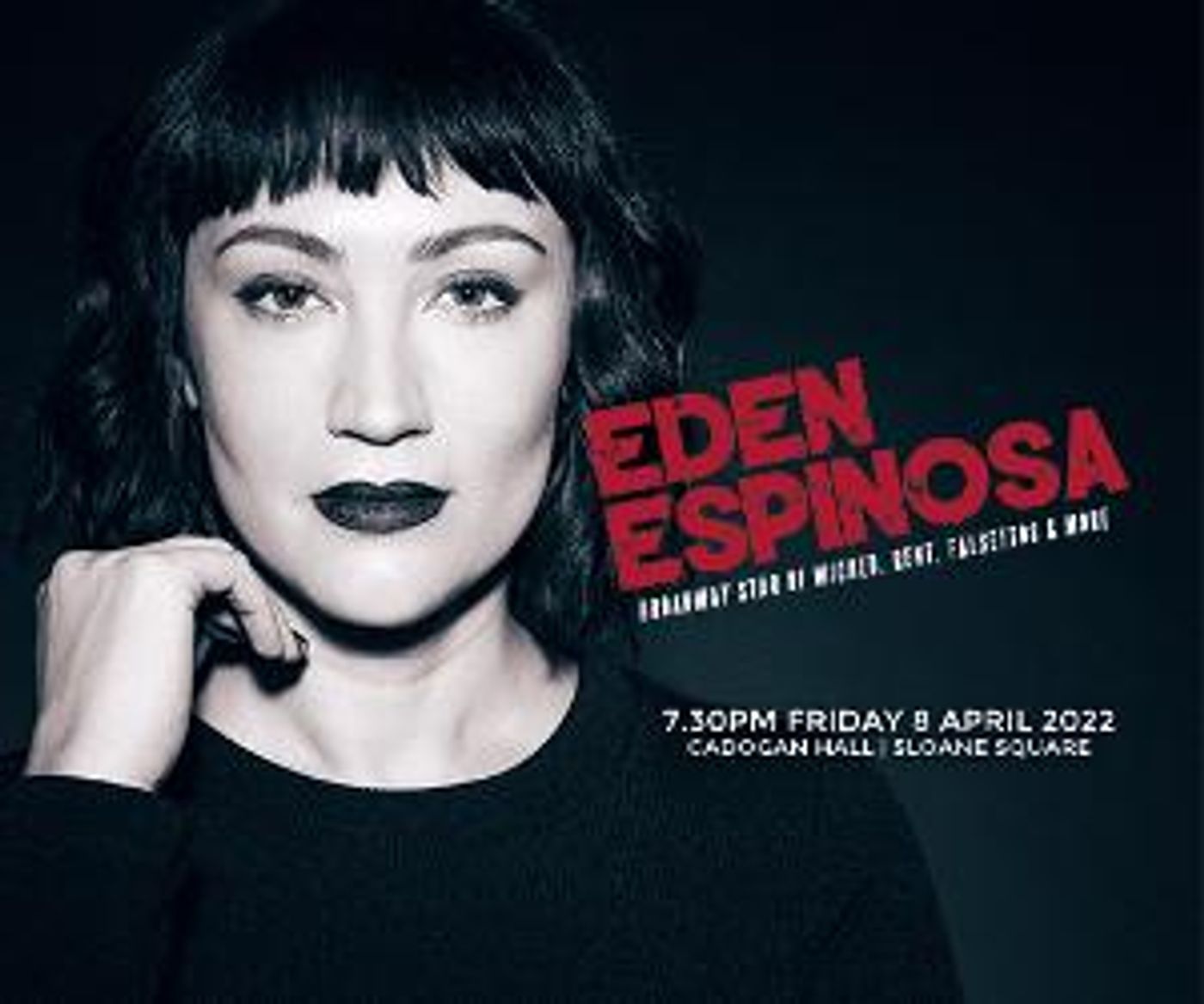 Eden Espinosa Will Perform At Cadogan Hall In April 2022  Image