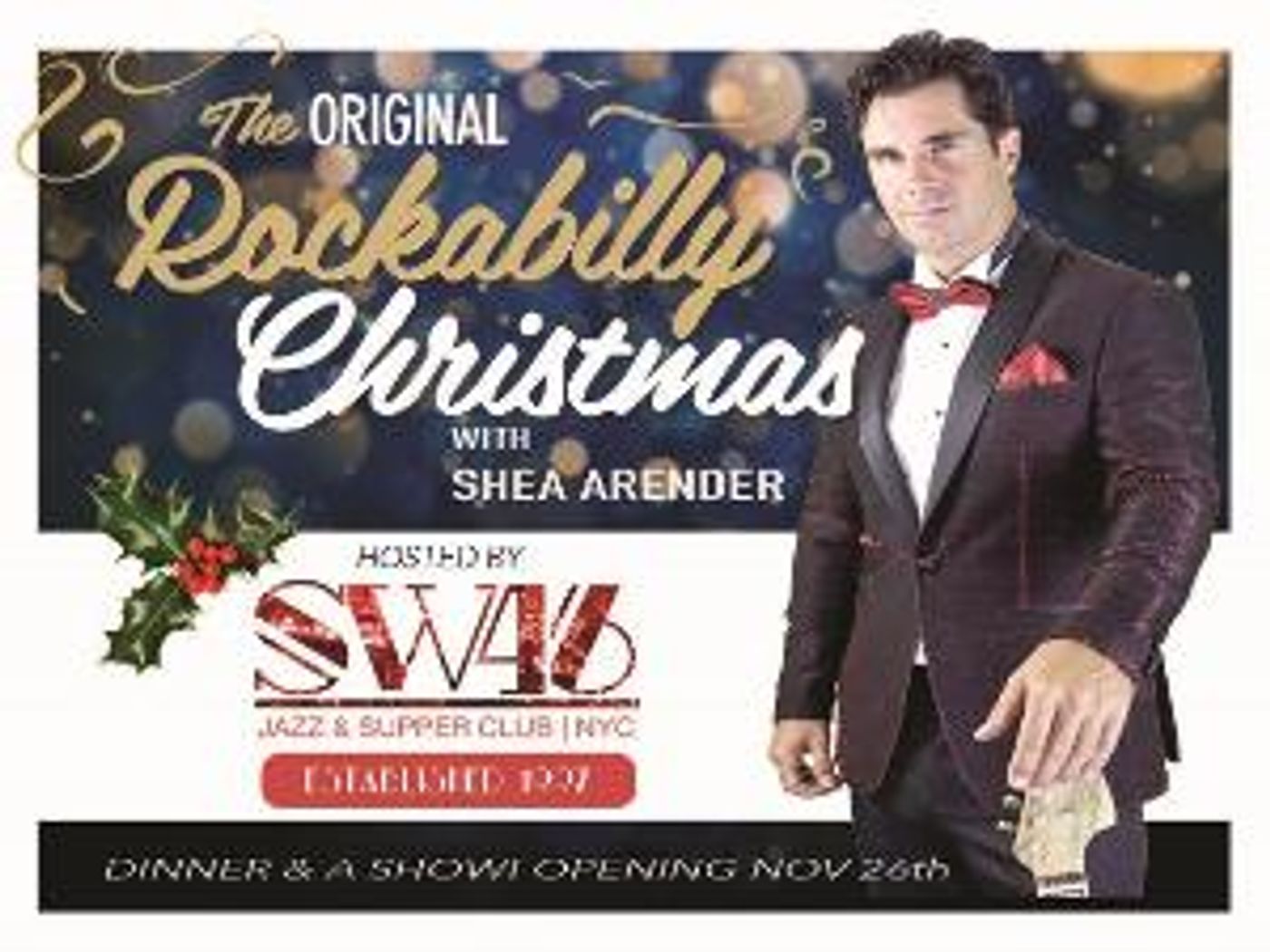 THE ORIGINAL ROCKABILLY CHRISTMAS Comes to Swing 46-Jazz & Supper Club This Holiday Season  Image