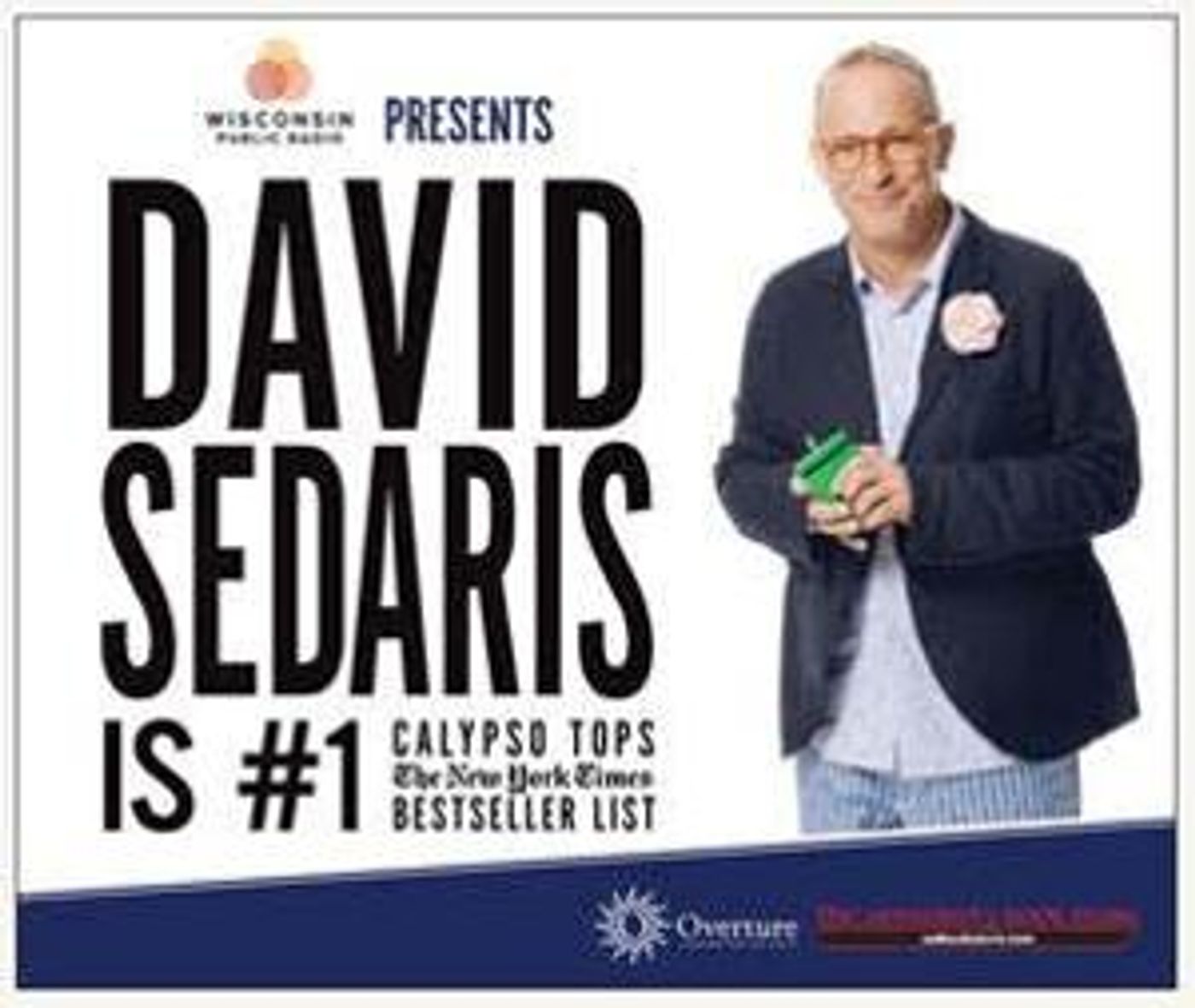 Spend An Evening With David Sedaris at Overture Hall, December 11  Image