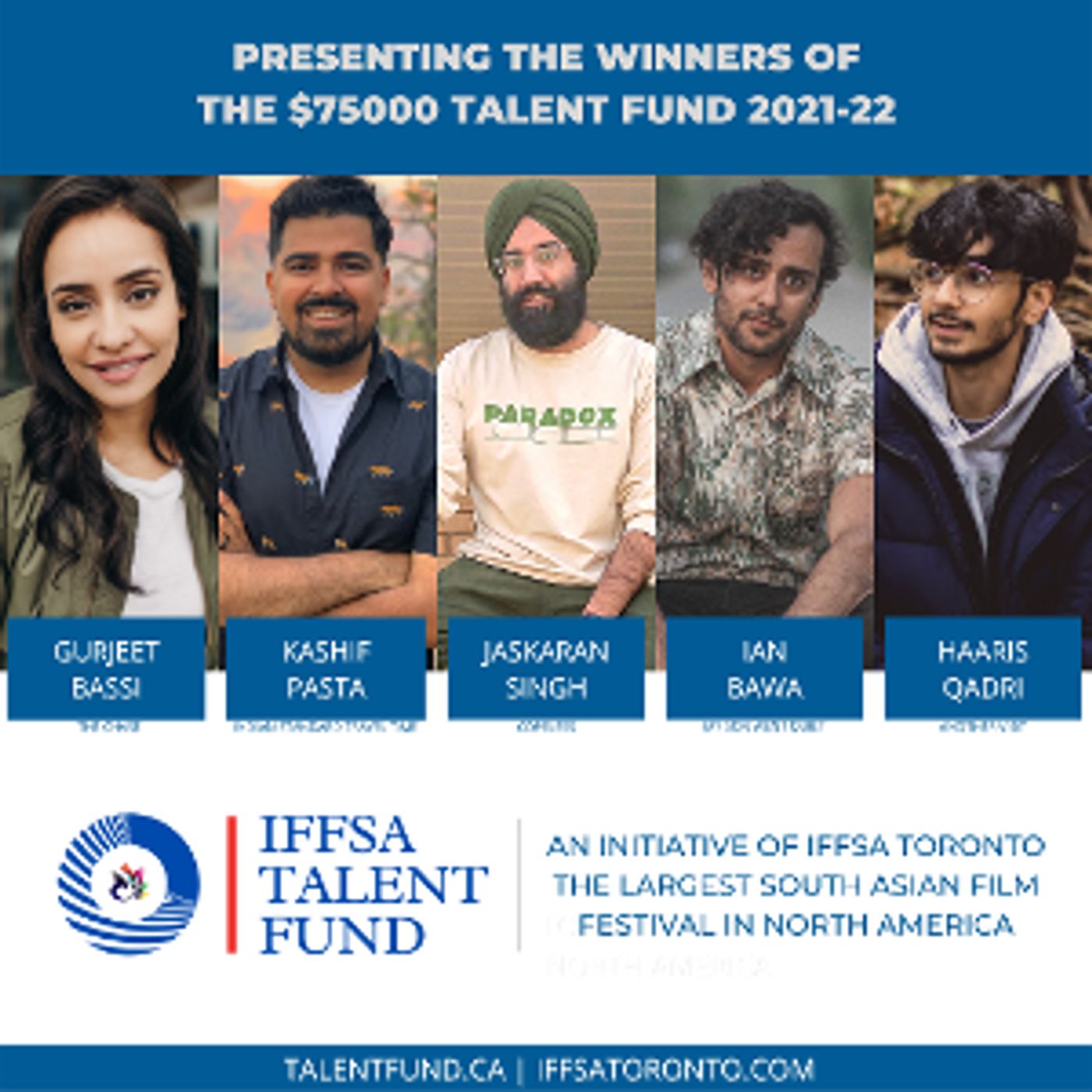 IFFSA Announces Five South Asian Canadian Film Projects Win The $75000 Talent Fund 2021-22  Image