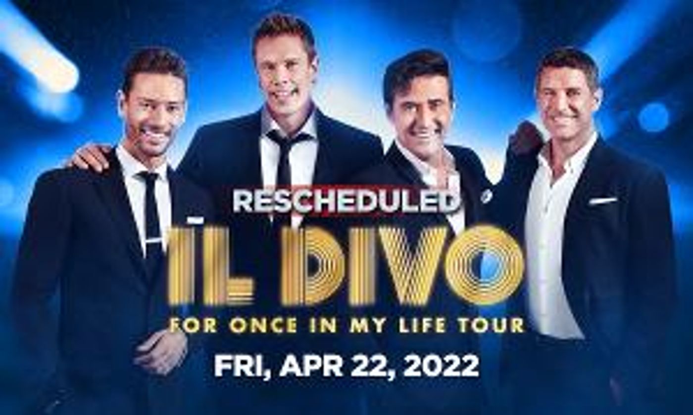 Van Wezel Announces Rescheduled Date For Il Divo Performance  Image