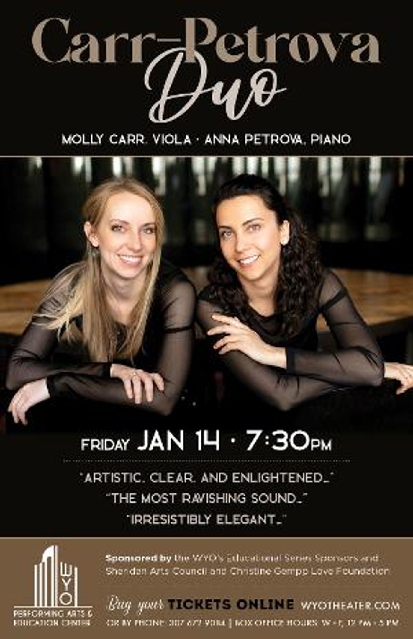 The Carr-Petrova Duo To Perform at The WYO  Image