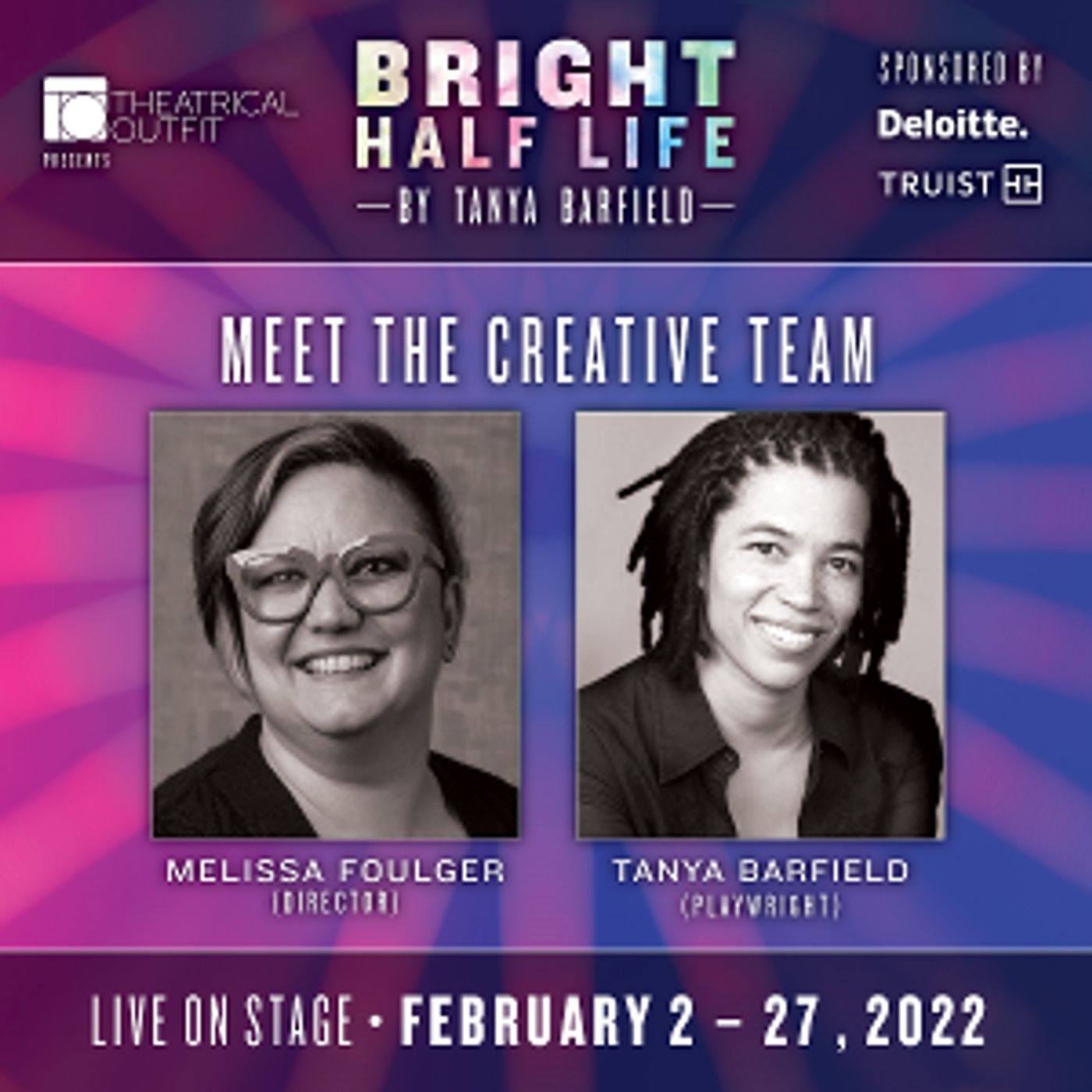 Theatrical Outfit Presents BRIGHT HALF LIFE by Tanya Barfield  Image