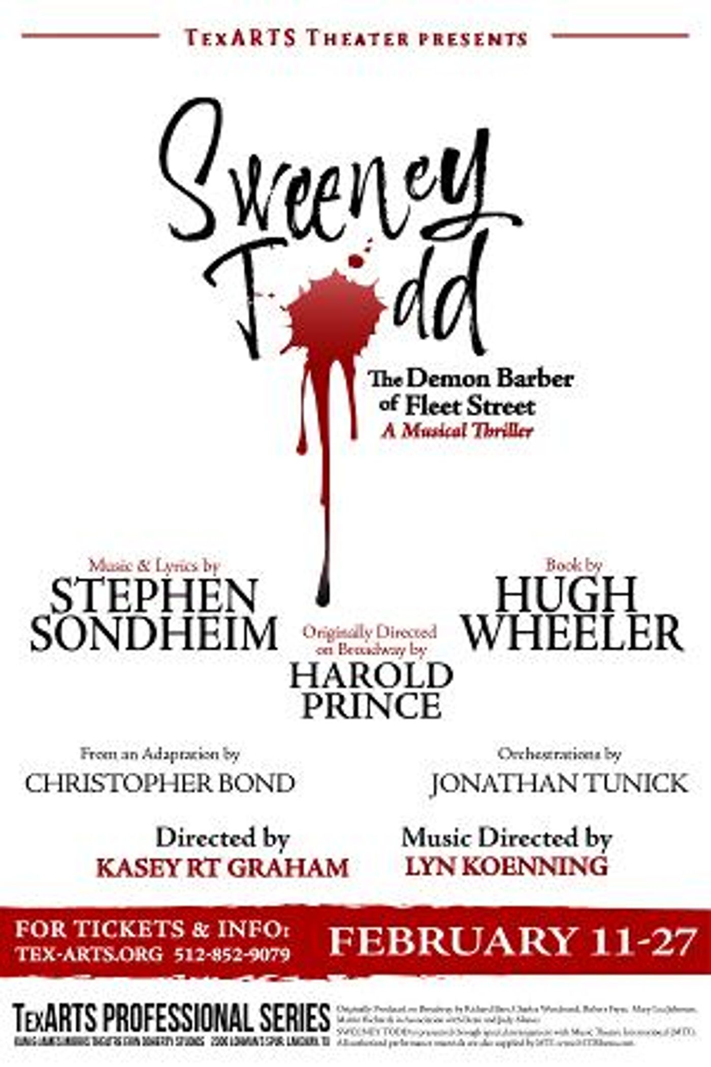 SWEENEY TODD Plays TexARTS Next Month  Image