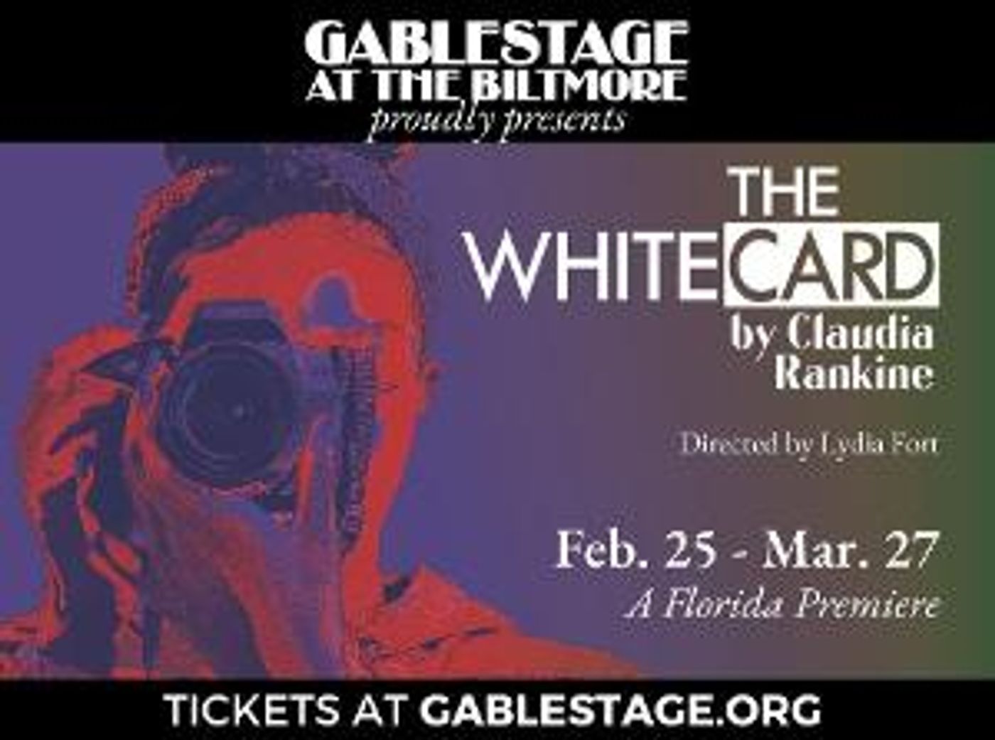 GableStage Presents Claudia Rankine's THE WHITE CARD  Image