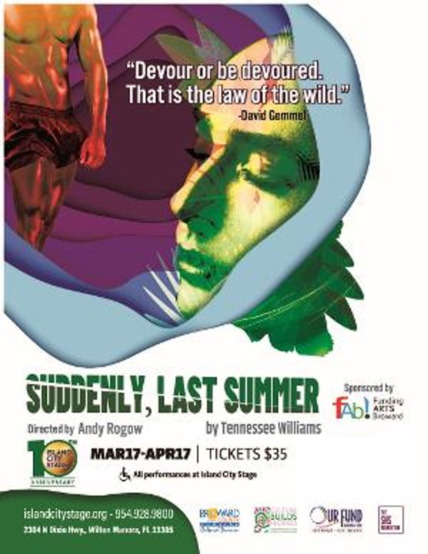 Island City Stage Presents Tennessee Williams' SUDDENLY, LAST SUMMER In March  Image