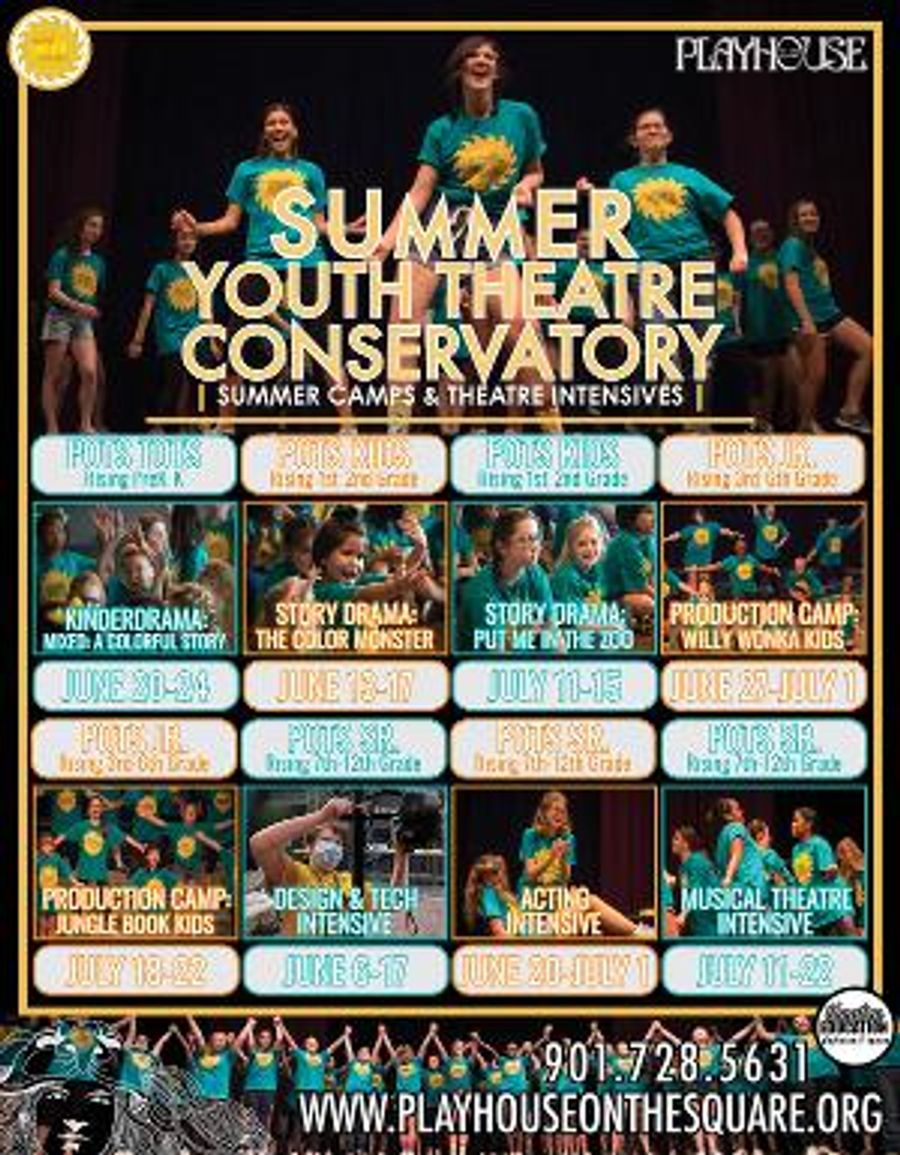 Playhouse On The Square Announces 2022 Summer Youth Theatre Conservatory Dates Image