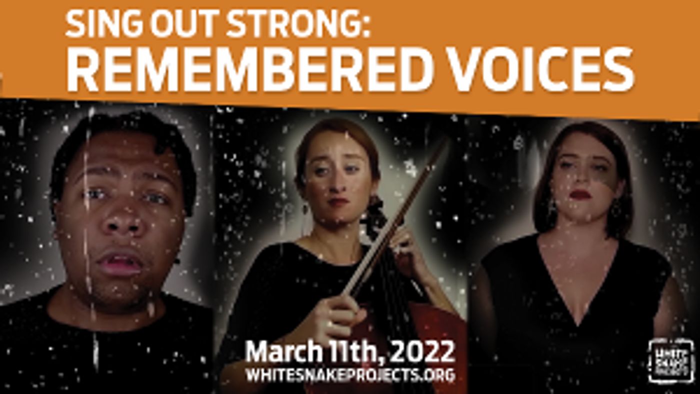 WSP's NEW SING OUT STRONG Commemorates Lives Lost To COVID, March 11  Image