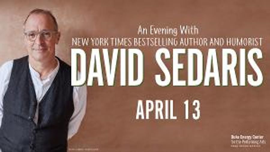 AN EVENING WITH DAVID SEDARIS Announced At The Duke Energy Center For The Performing Arts, April 13 Image