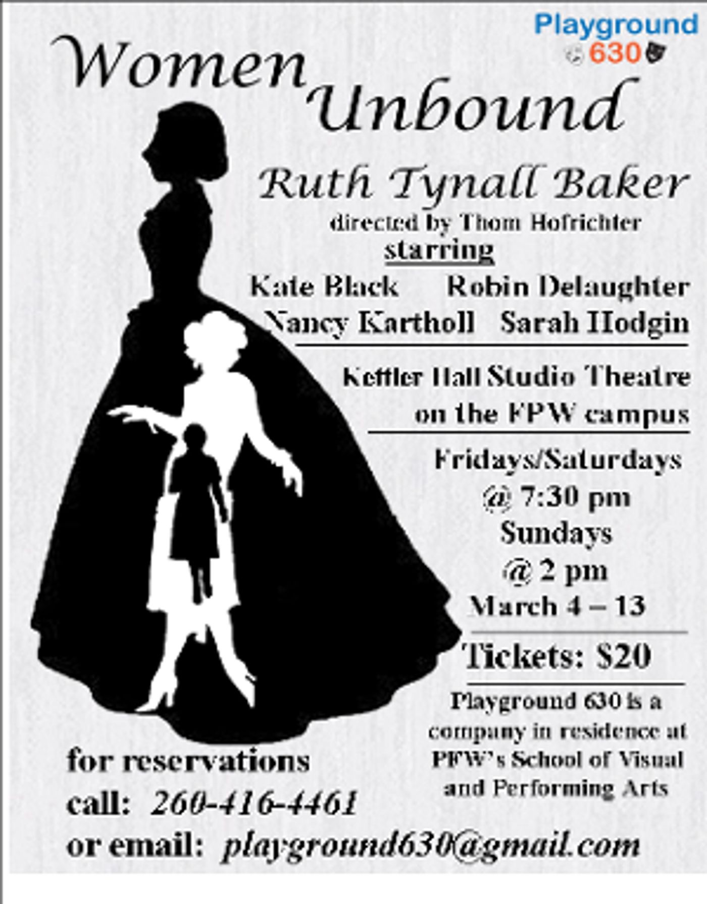 Playground 630 Opens With the World Premiere of WOMEN UNBOUND  Image