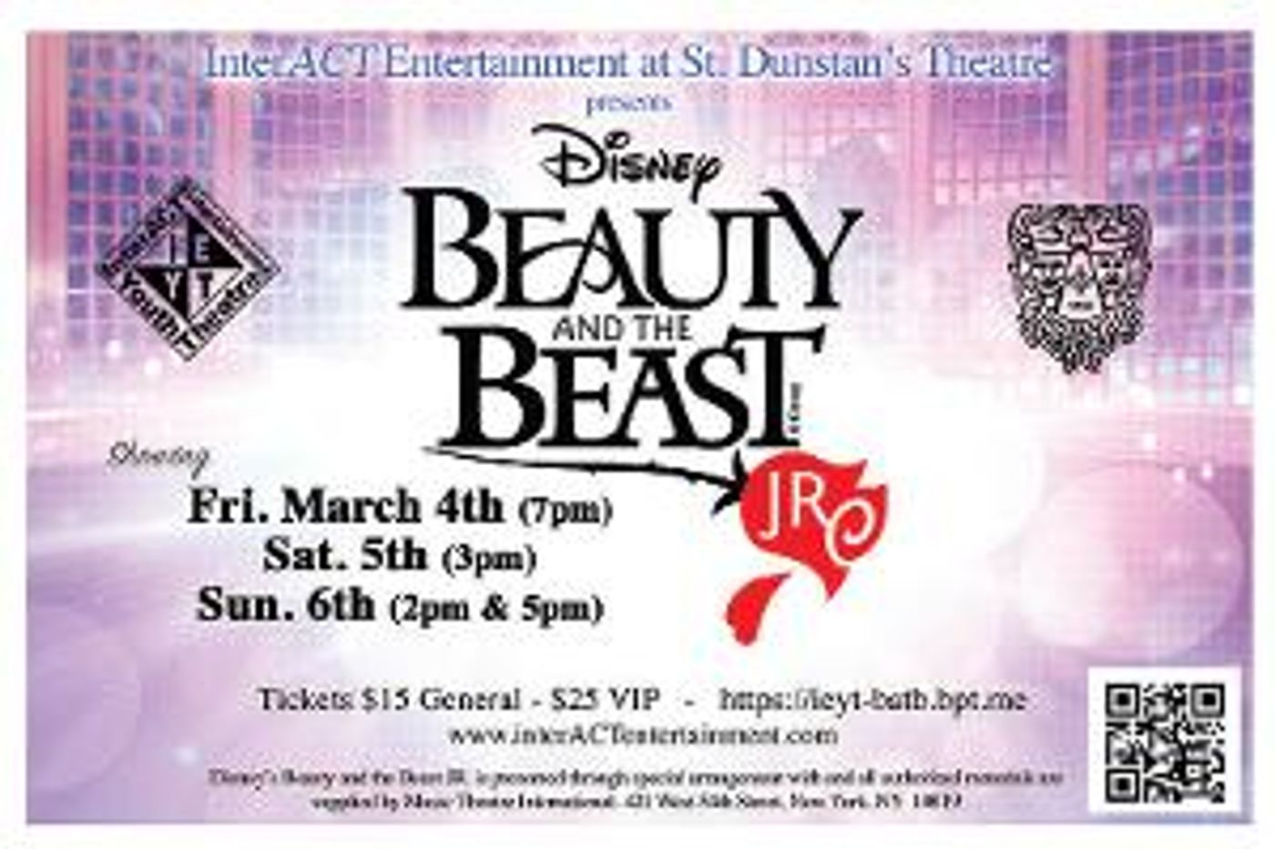 BEAUTY AND THE BEAST JR. Comes To St. Dunstan's Theatre In Bloomfield Hills  Image