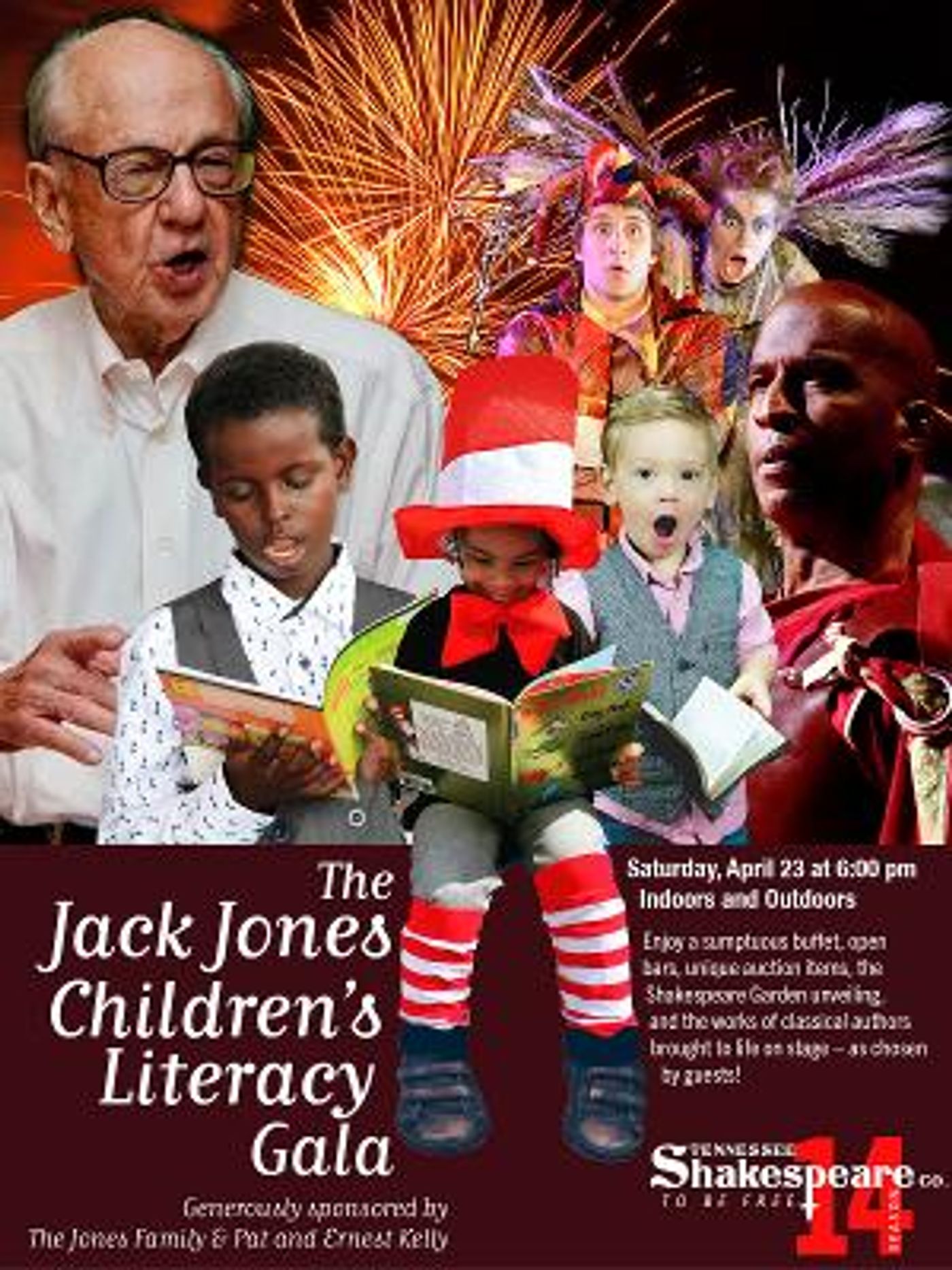 TN Shakespeare Co. Announces Indoor/Outdoor JACK JONES CHILDREN'S LITERACY GALA, April 23  Image