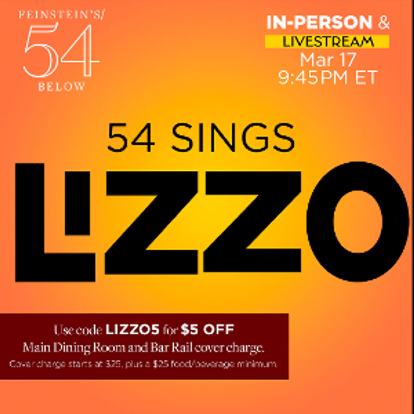 54 SINGS LIZZO Comes to Feinstein's/54 Below This Month  Image