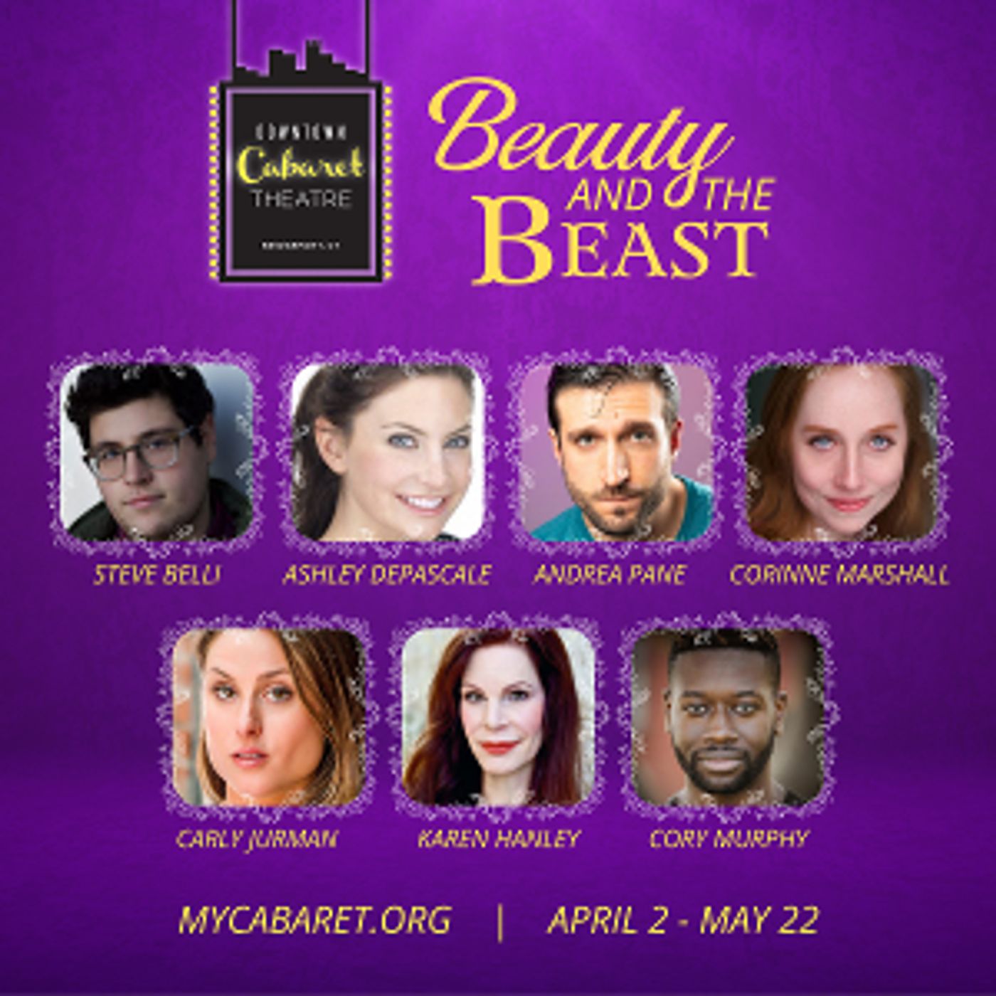 BEAUTY & THE BEAST Announces Cast at Downtown Cabaret Theatre  Image