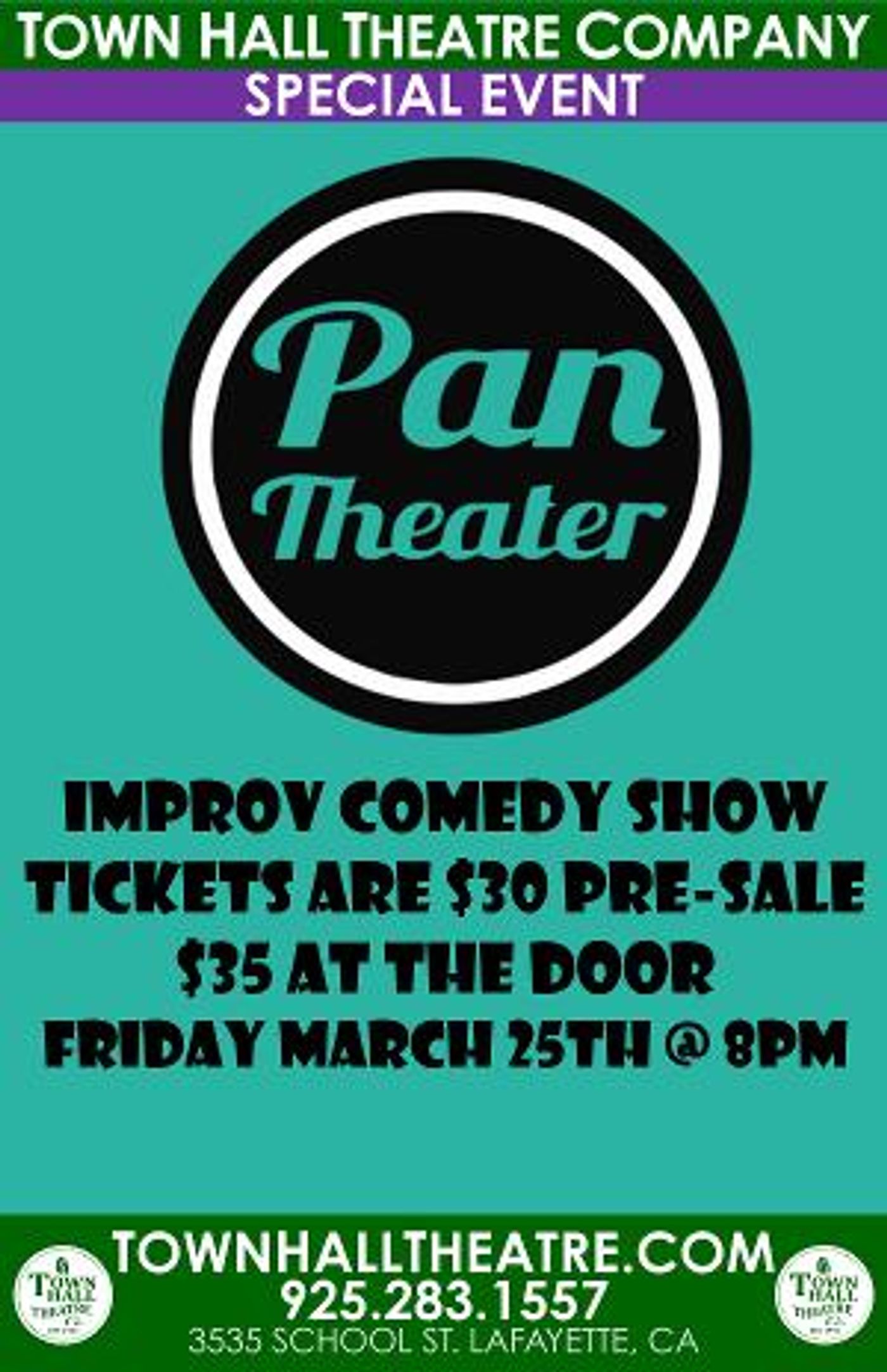 Town Hall Theatre Announces Pan Theater Improv Comedy Show  Image
