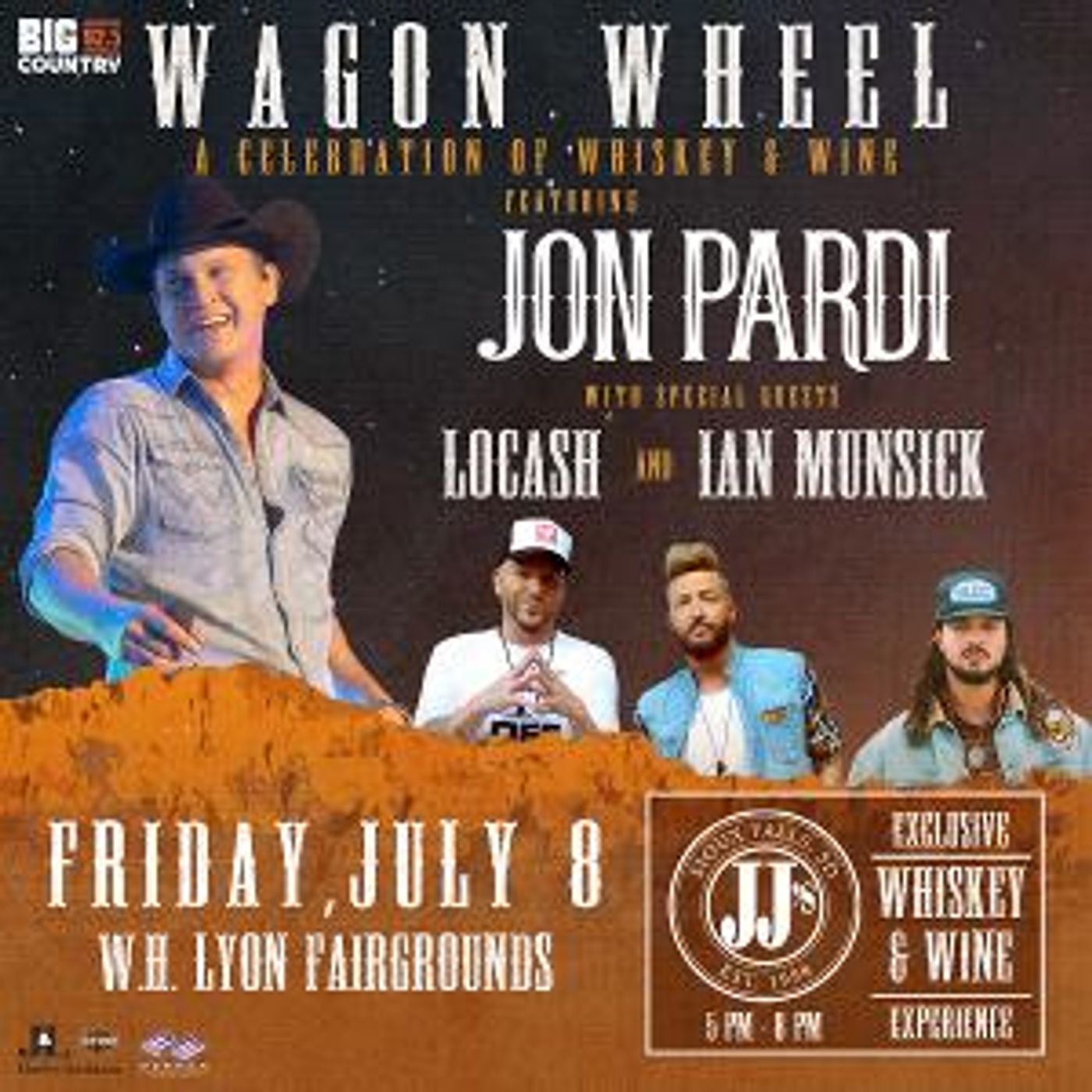 Big Country 92.5 Presents WAGON WHEEL: A CELEBRATION OF WHISKEY & WINE   Image
