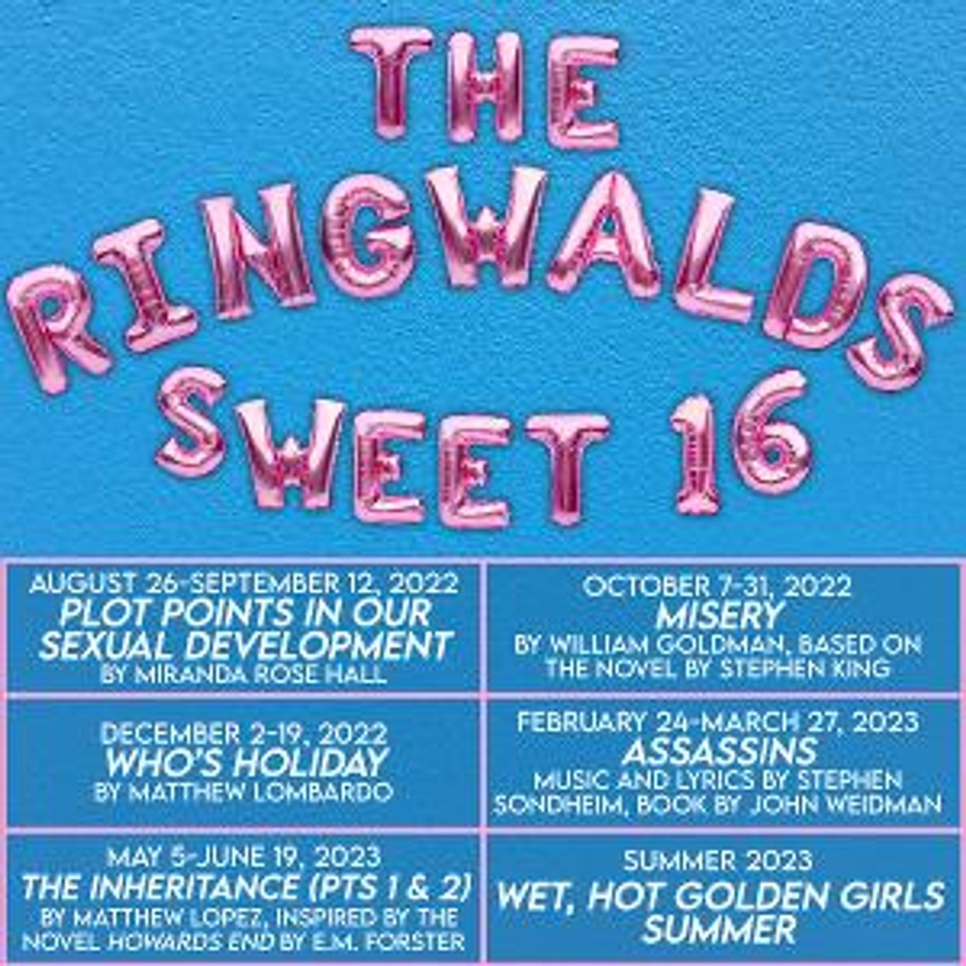 Ringwald Announces 2022-2023 Season  Image