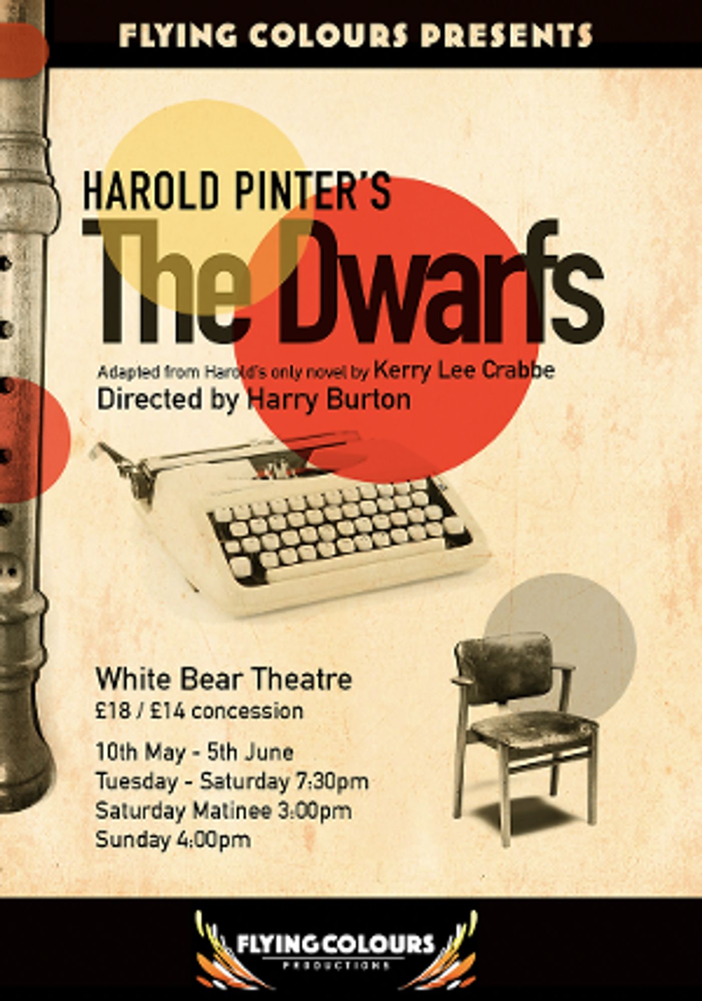 Harry Burton Will Direct Pinter's THE DWARFS at the White Bear Theatre  Image