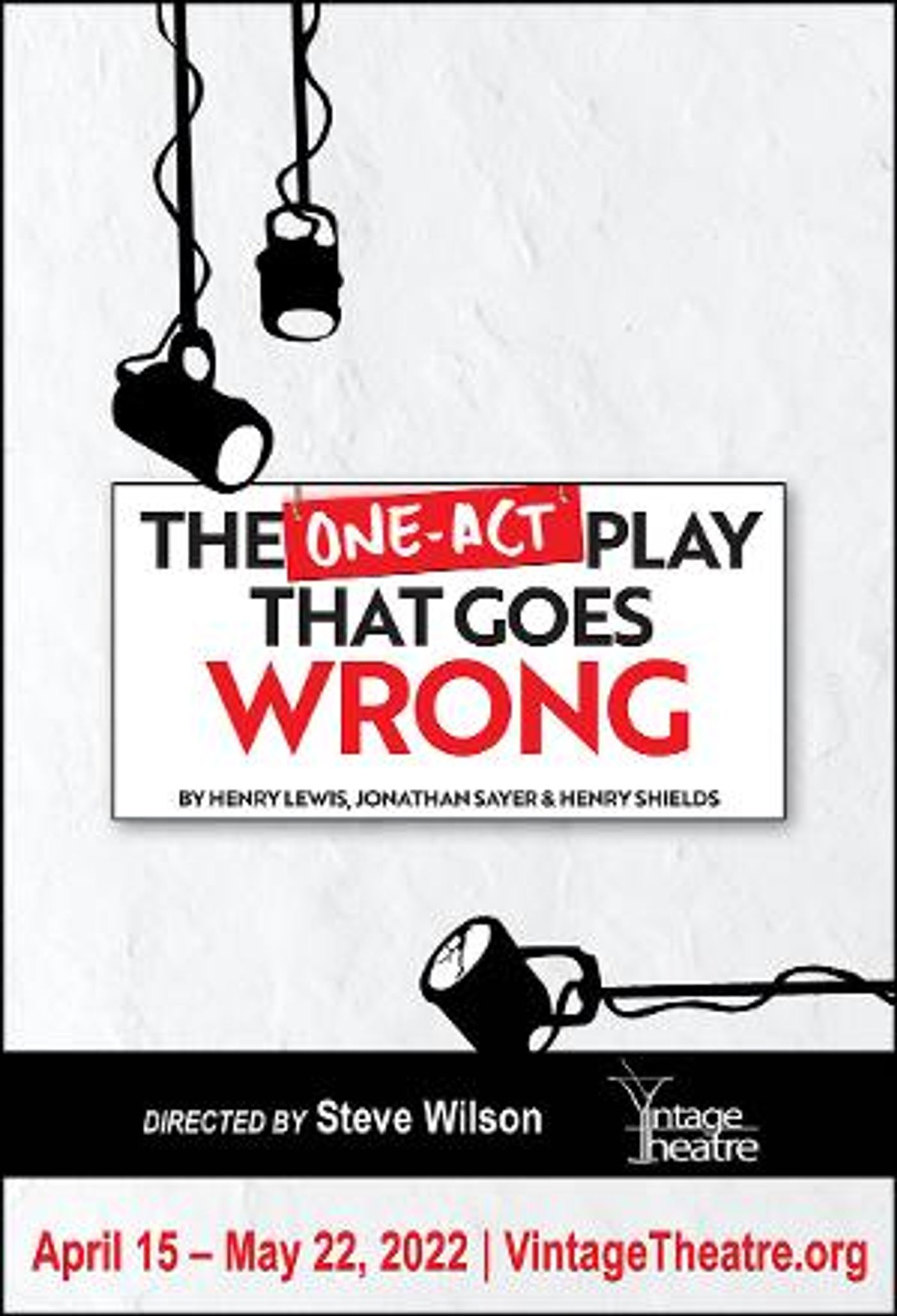 Vintage Theatre Productions Presents THE ONE-ACT PLAY THAT GOES WRONG in April  Image