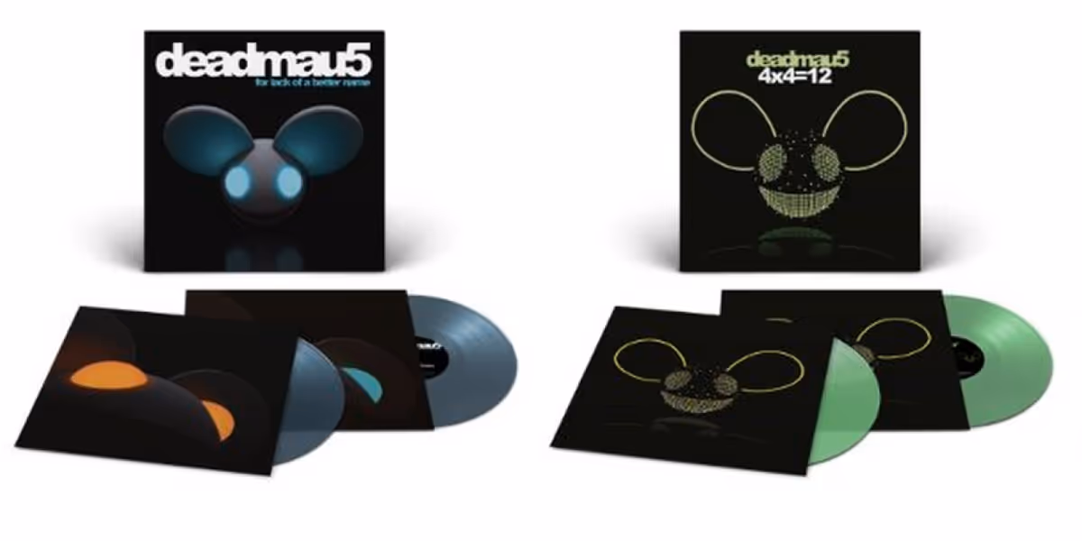 mau5trap To Release Limited Edition Specialty Color Vinyl Of Iconic deadmau5 Albums 'for lack of a better name,' '4x4=12' and '> album title goes here