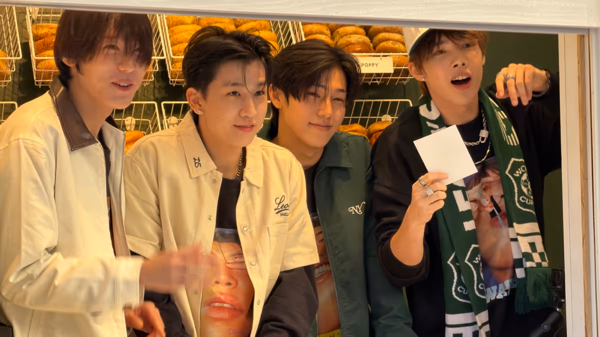 WAYF BOYS Take Over Leon's Bagels in New York City For Exclusive Fan Pop-up Event