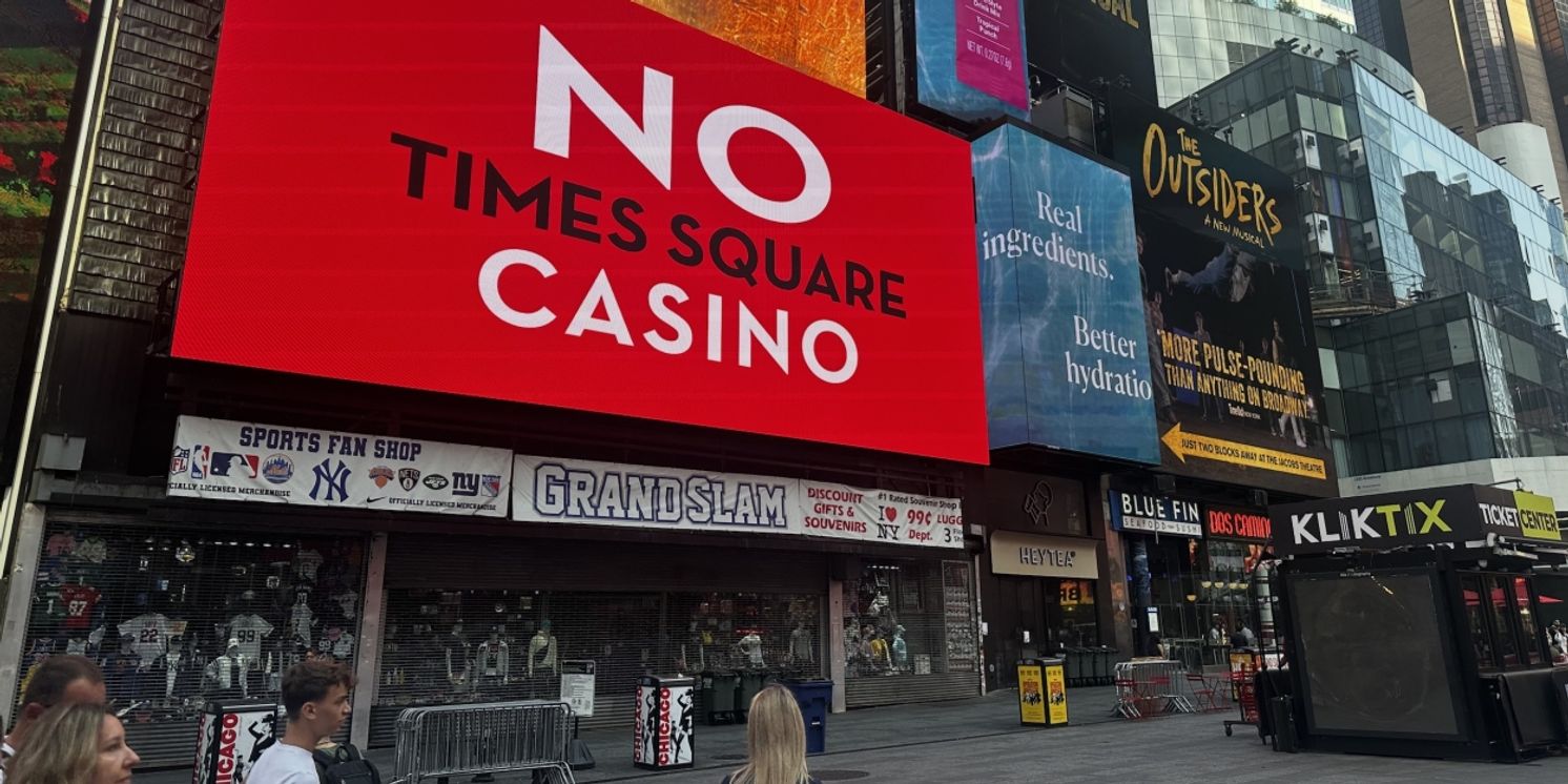 War of Words: Broadway Debates the Times Square Casino  Image
