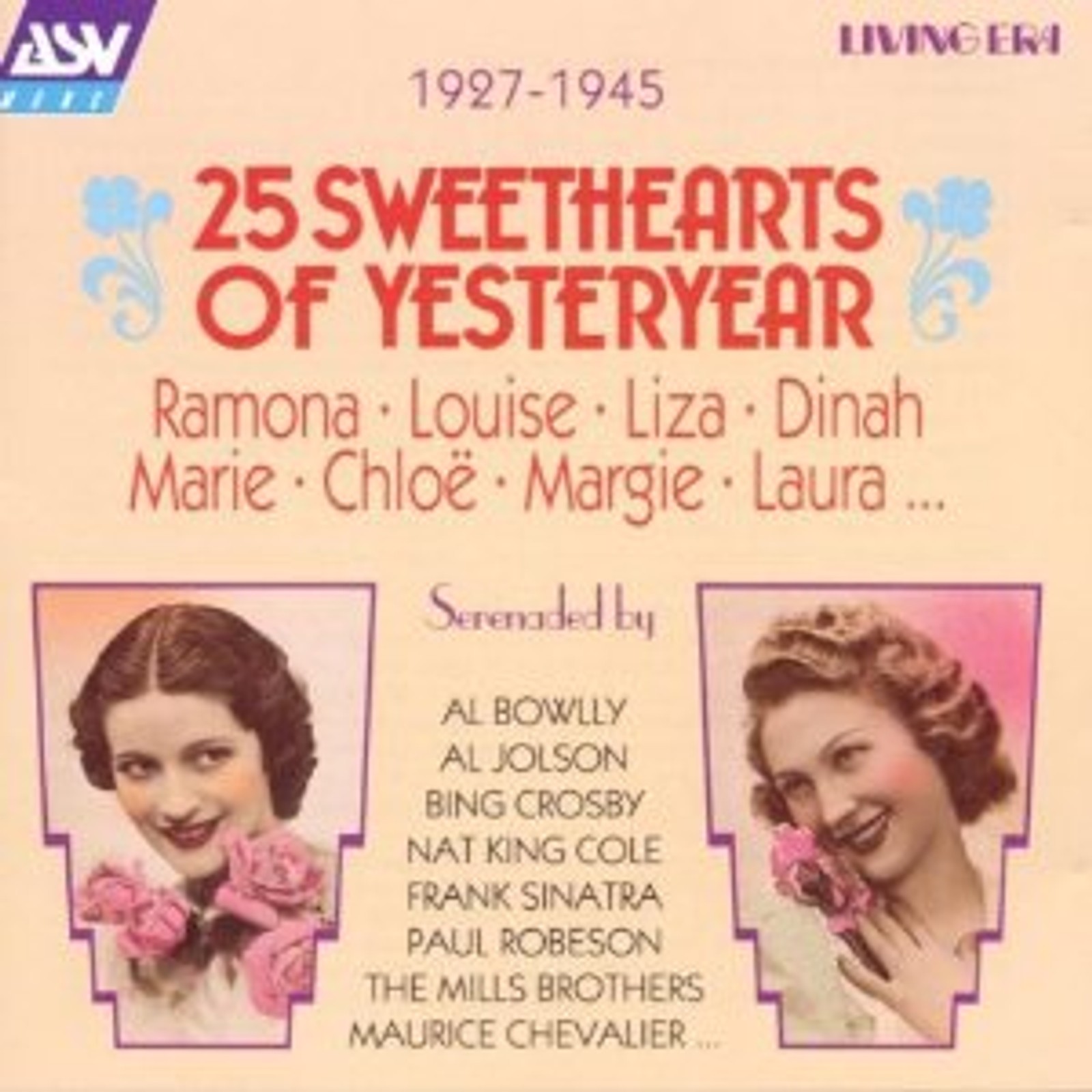 25 Sweethearts of Yesteryear Album Cover Art