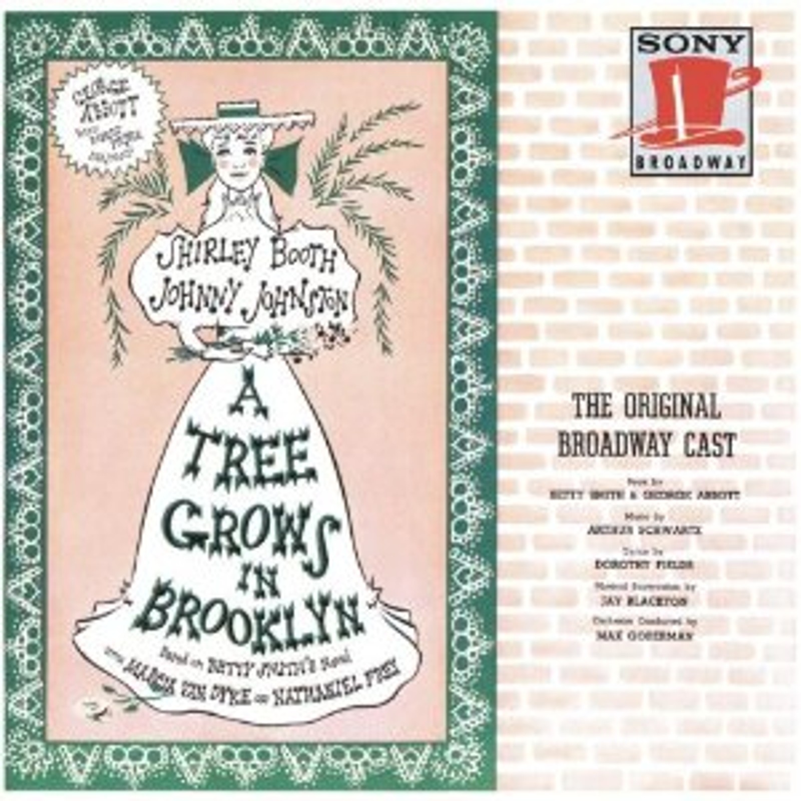 A Tree Grows In Brooklyn Album Cover Art - Original Broadway Cast