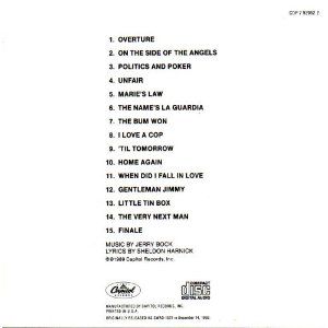 Fiorello Album Cover Art - Cast-Broadway 
