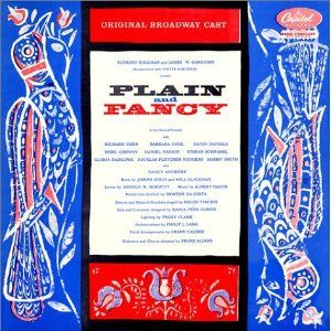 Plain and Fancy Album Cover Art - Original Broadway Cast