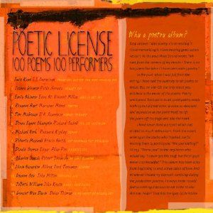 Poetic License 100 Poems/100 Performers