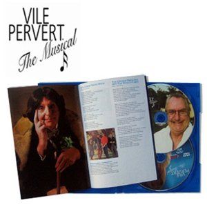 Vile Pervert The Musical  Album Cover Art - Jonathan King