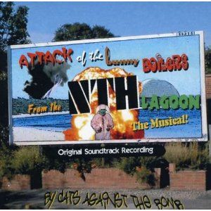 Attack of Bunny Boilers From Nth Lagoon Musical  Album Cover Art - Cats Against the Bomb