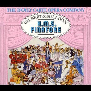HMS Pinafore Album Cover Art - Gilbert & Sullivan, D'Oyly Carte 